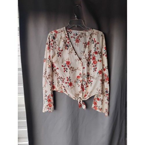 Love fire floral tie front - floral,